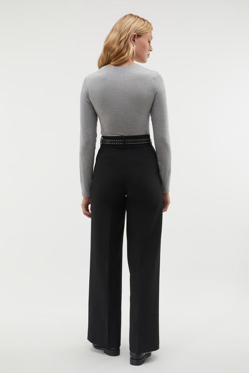 BİSİKLET YAKA UZUN KOLLU T-SHIRT