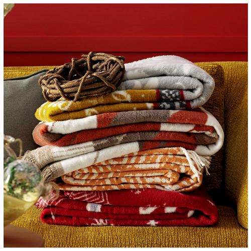  ELSA DİZ ÜSTÜ BATTANİYE KIRMIZI 130X170