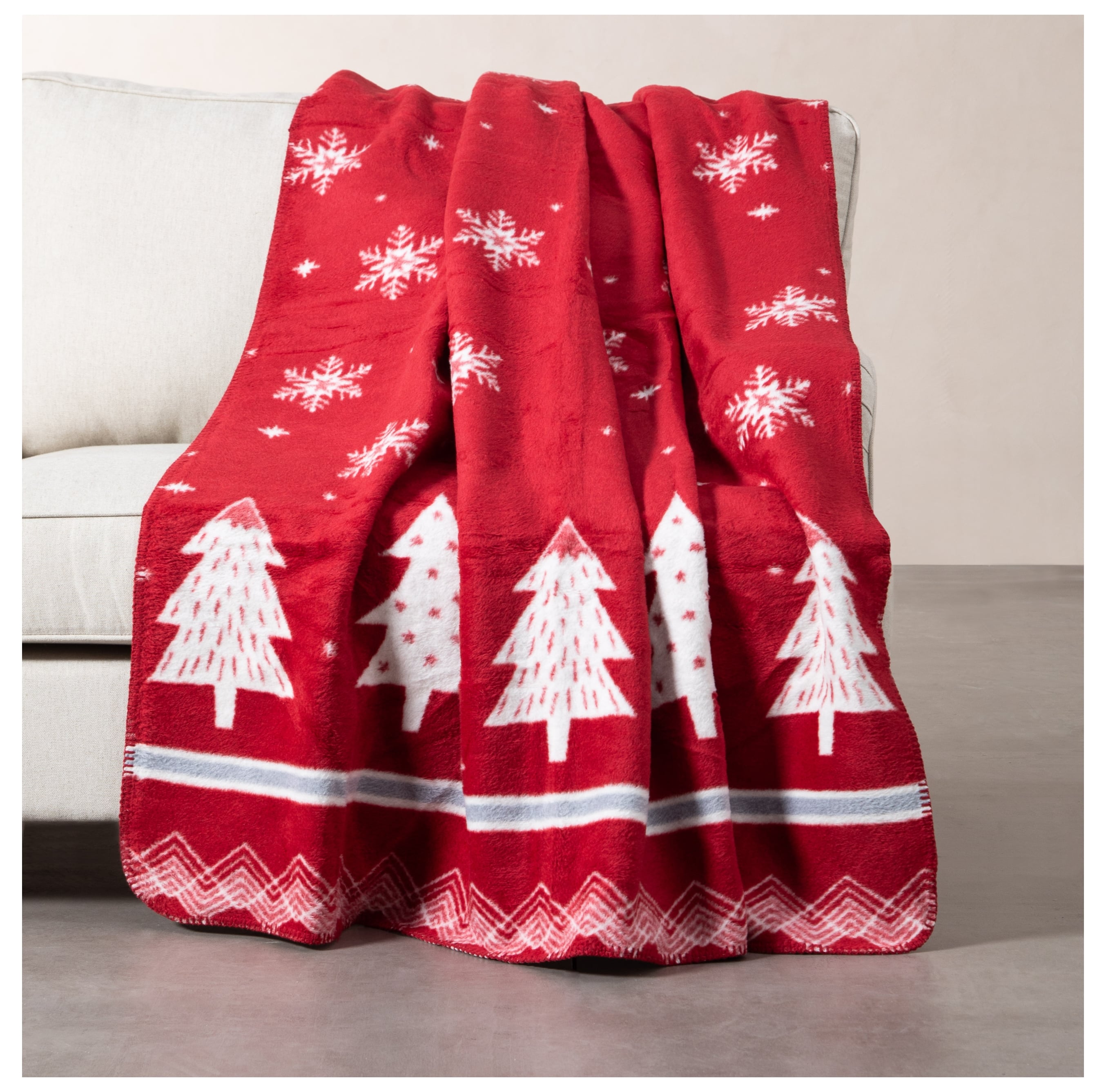 ELSA DİZ ÜSTÜ BATTANİYE KIRMIZI 130X170