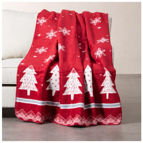  ELSA DİZ ÜSTÜ BATTANİYE KIRMIZI 130X170