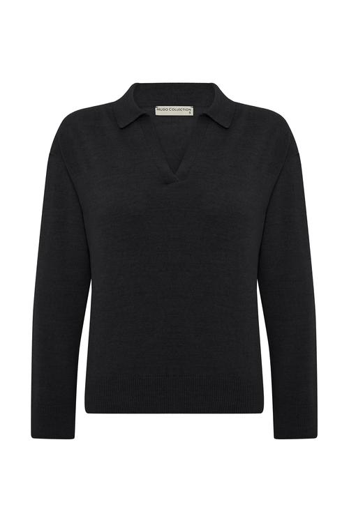  POLO YAKA YÜN KAZAK