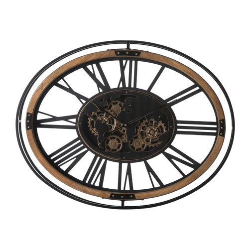  BROWN ÇARKLI DUVAR SAATİ 87X67X8CM