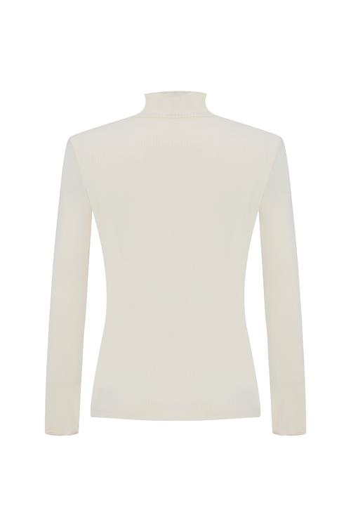  DİK YAKA FİTİLLİ BLUZ