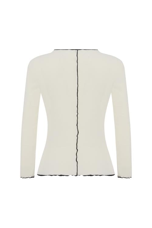  DİKİŞ DETAYLI BLUZ