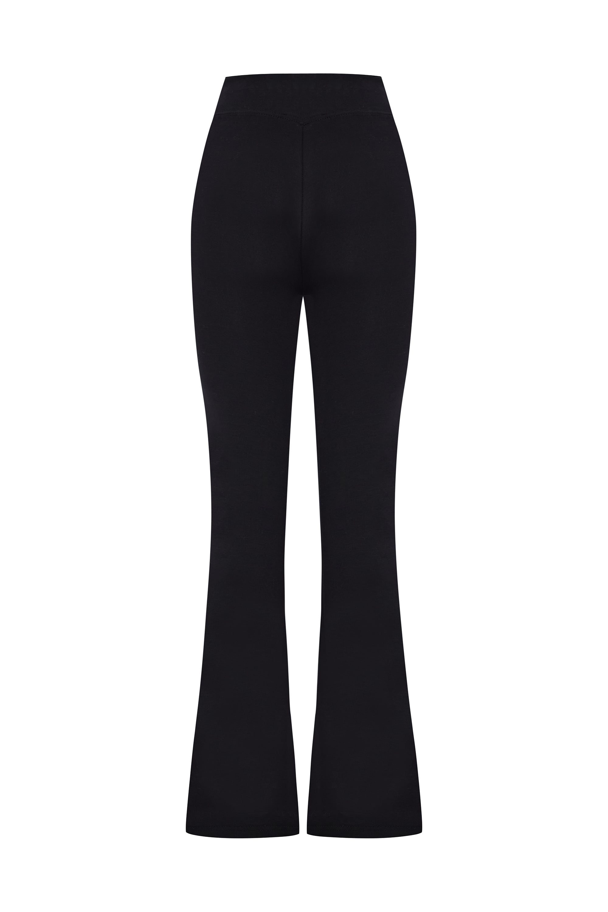 FLARE FIT BELİ LASTİKLİ ÖRME PANTOLON