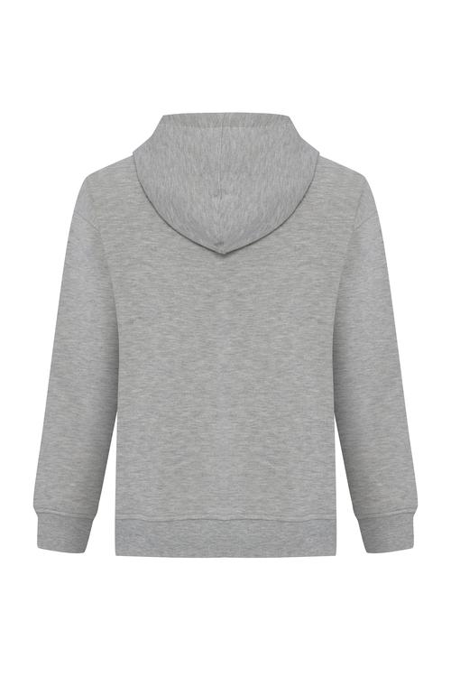  KAPÜŞONLU OVERSIZE FERMUARLI SWEATSHIRT