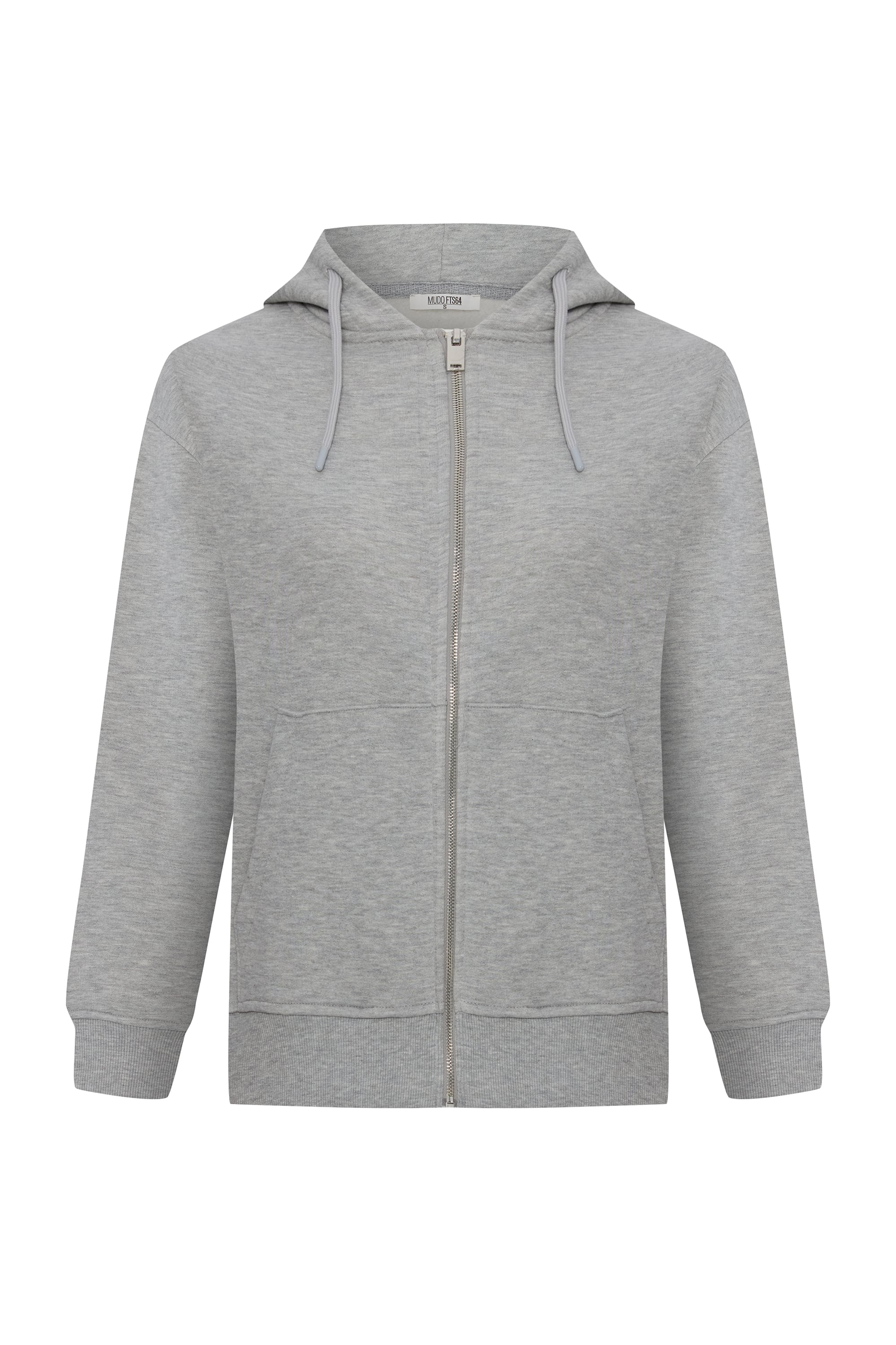 KAPÜŞONLU OVERSIZE FERMUARLI SWEATSHIRT