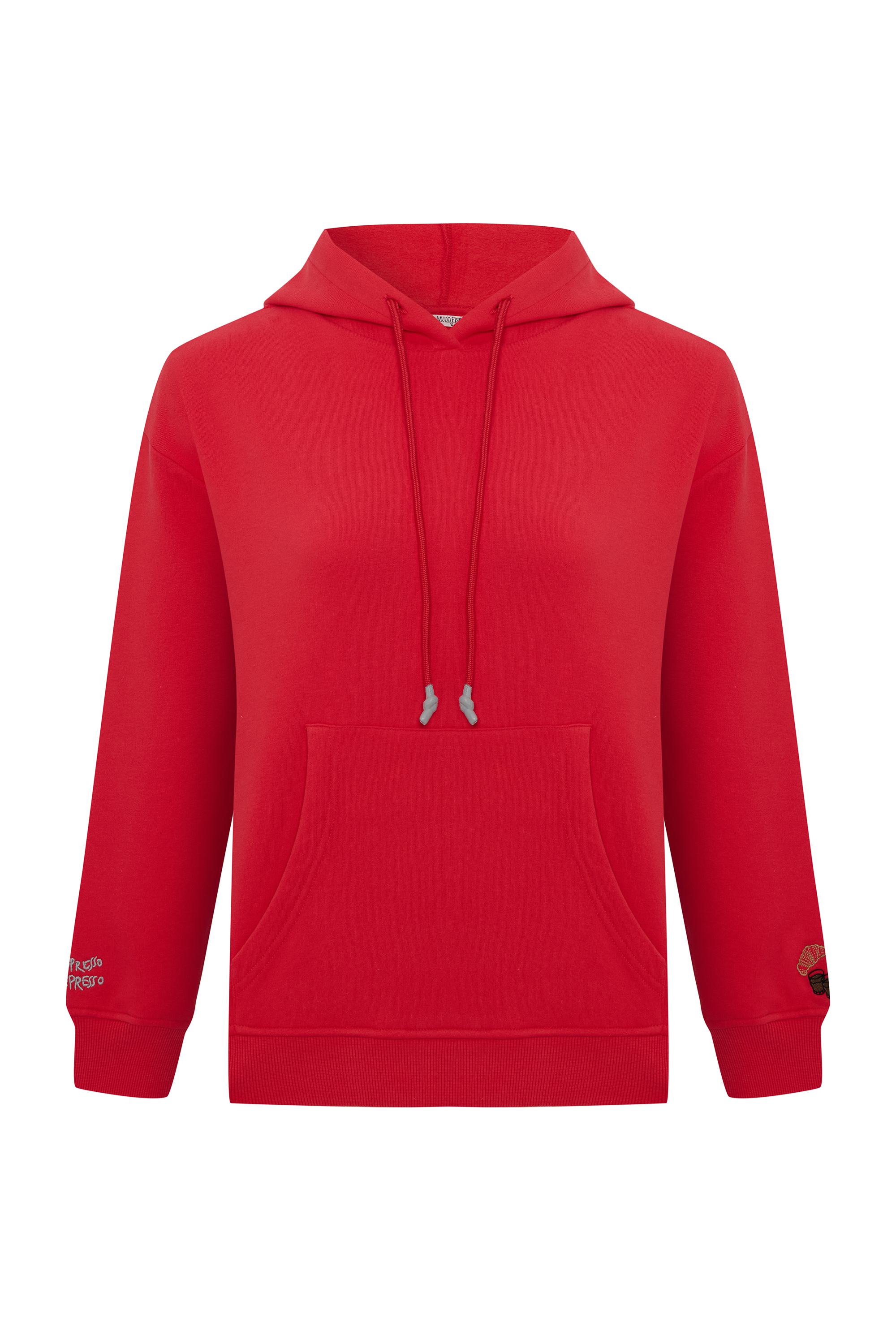 NAKIŞLI KAPÜŞONLU SWEATSHIRT
