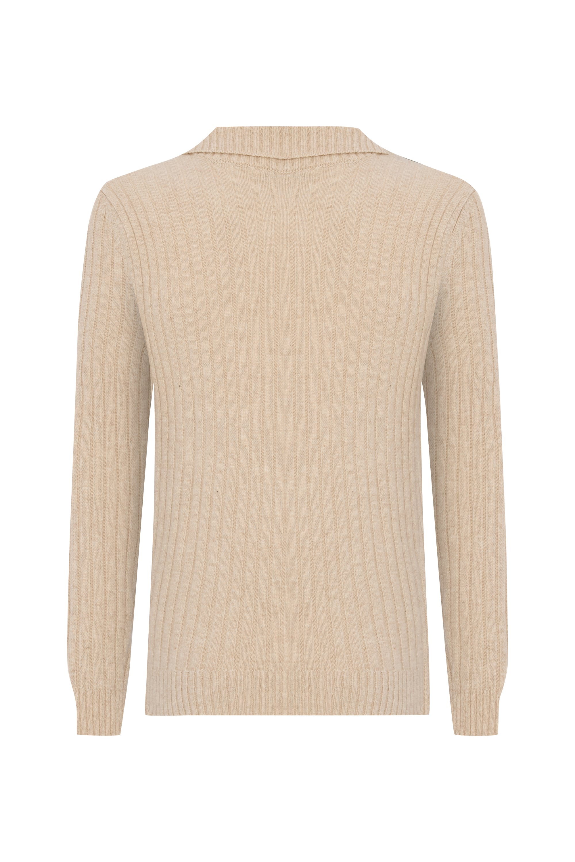 DÜĞMELİ POLO YAKA YÜN KAZAK