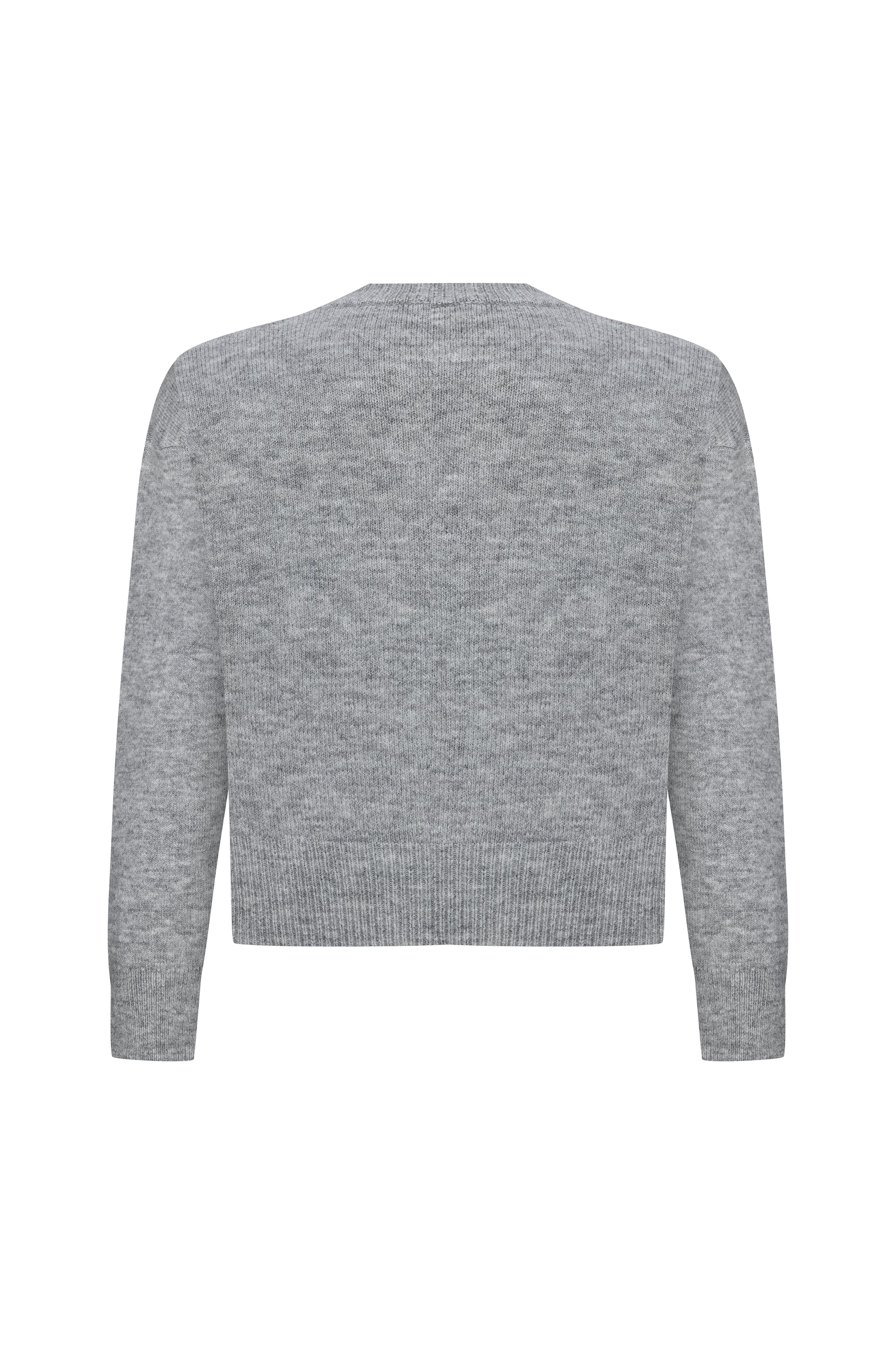 BİSİKLET YAKA CROP HIRKA