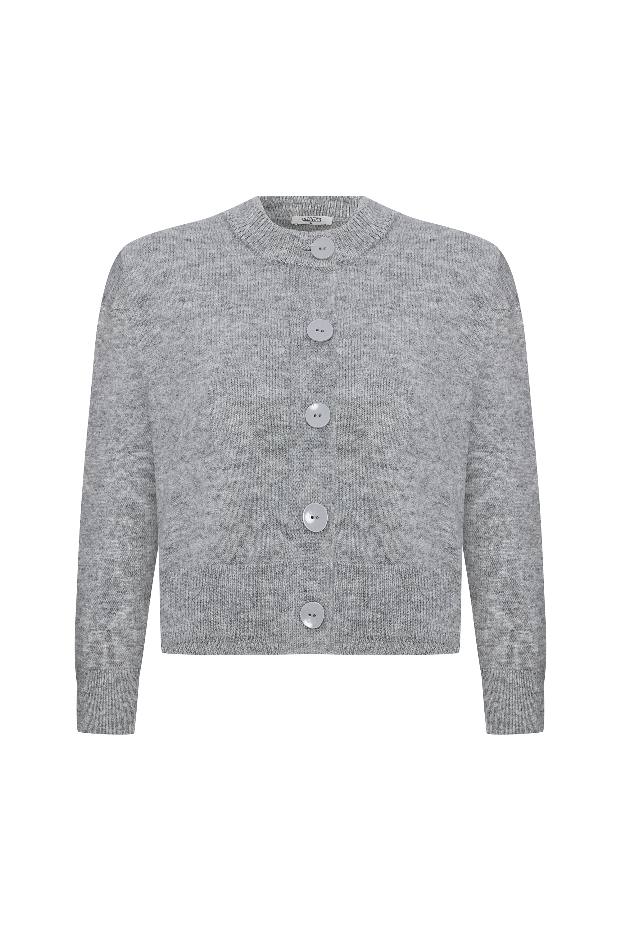 BİSİKLET YAKA CROP HIRKA