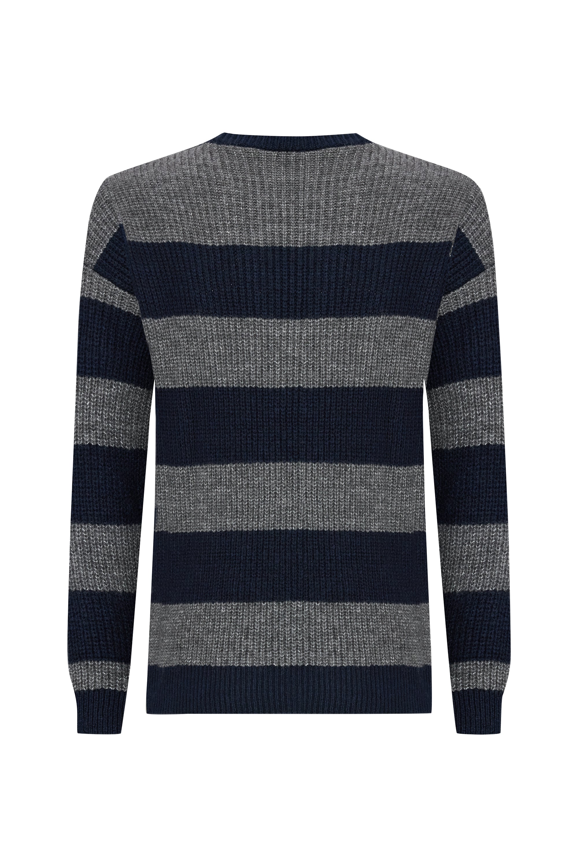 ÇİZGİLİ BİSİKLET YAKA KAZAK