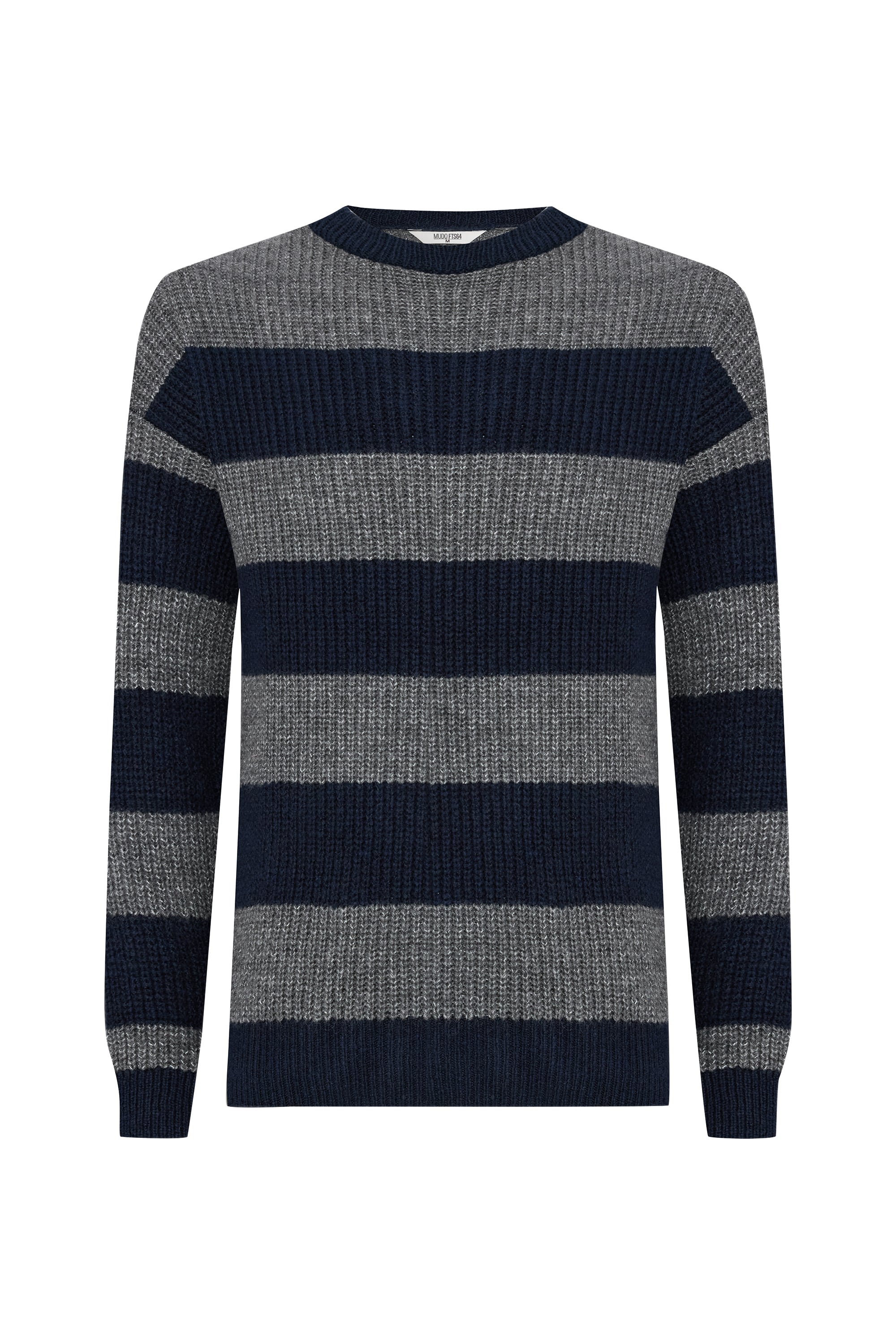 ÇİZGİLİ BİSİKLET YAKA KAZAK