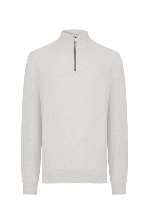 FERMUARLI DİK YAKA SWEATSHIRT