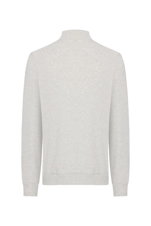 FERMUARLI DİK YAKA SWEATSHIRT