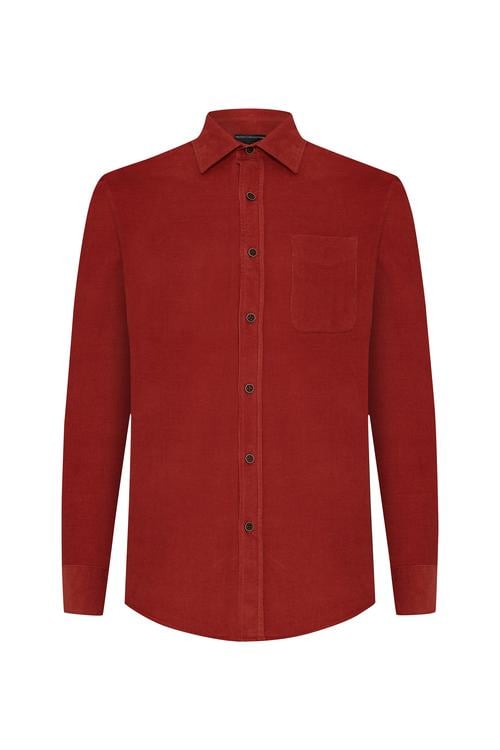  REGULAR FIT KADİFE UZUN KOLLU GÖMLEK