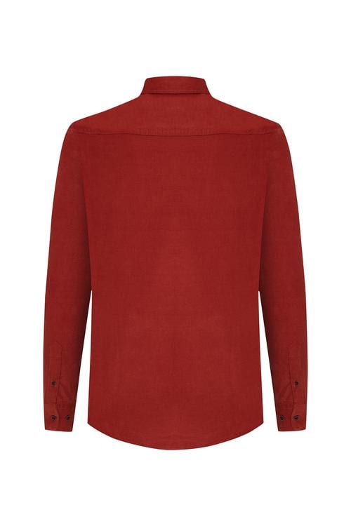  REGULAR FIT KADİFE UZUN KOLLU GÖMLEK