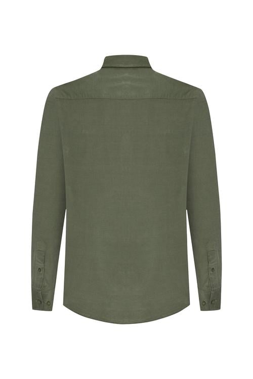 REGULAR FIT KADİFE UZUN KOLLU GÖMLEK