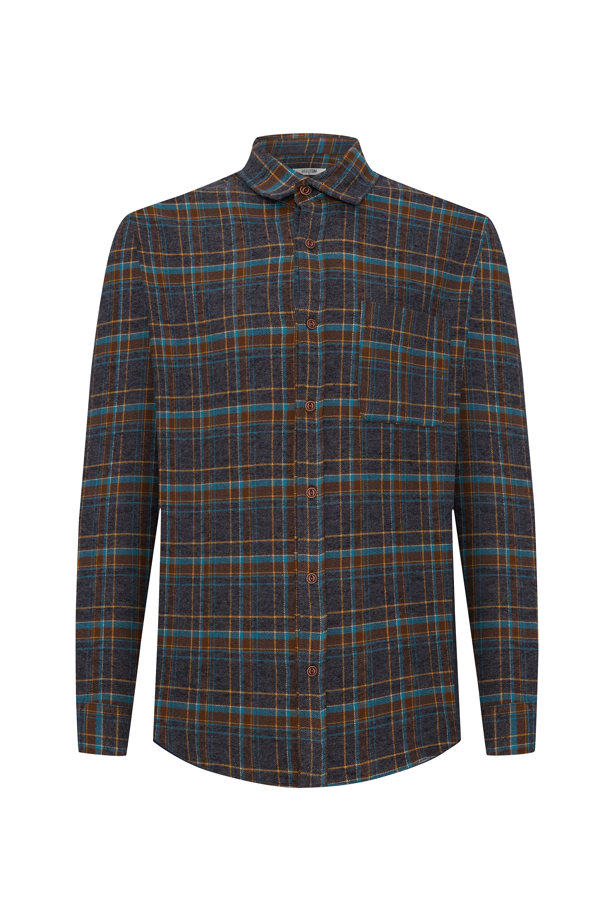 REGULAR FIT EKOSELİ UZUN KOLLU GÖMLEK