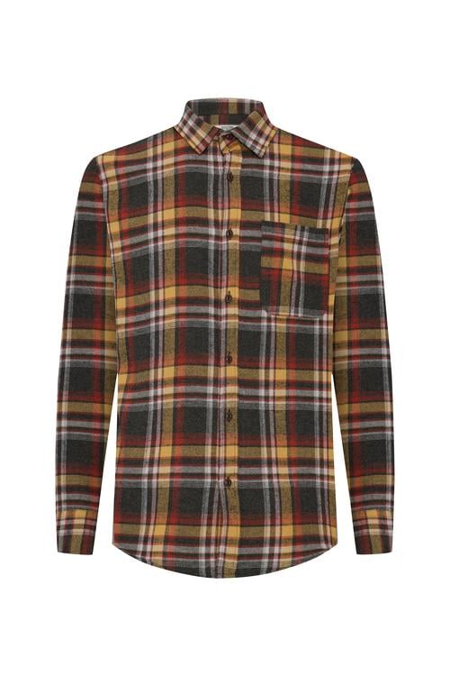 REGULAR FIT EKOSELİ UZUN KOLLU GÖMLEK