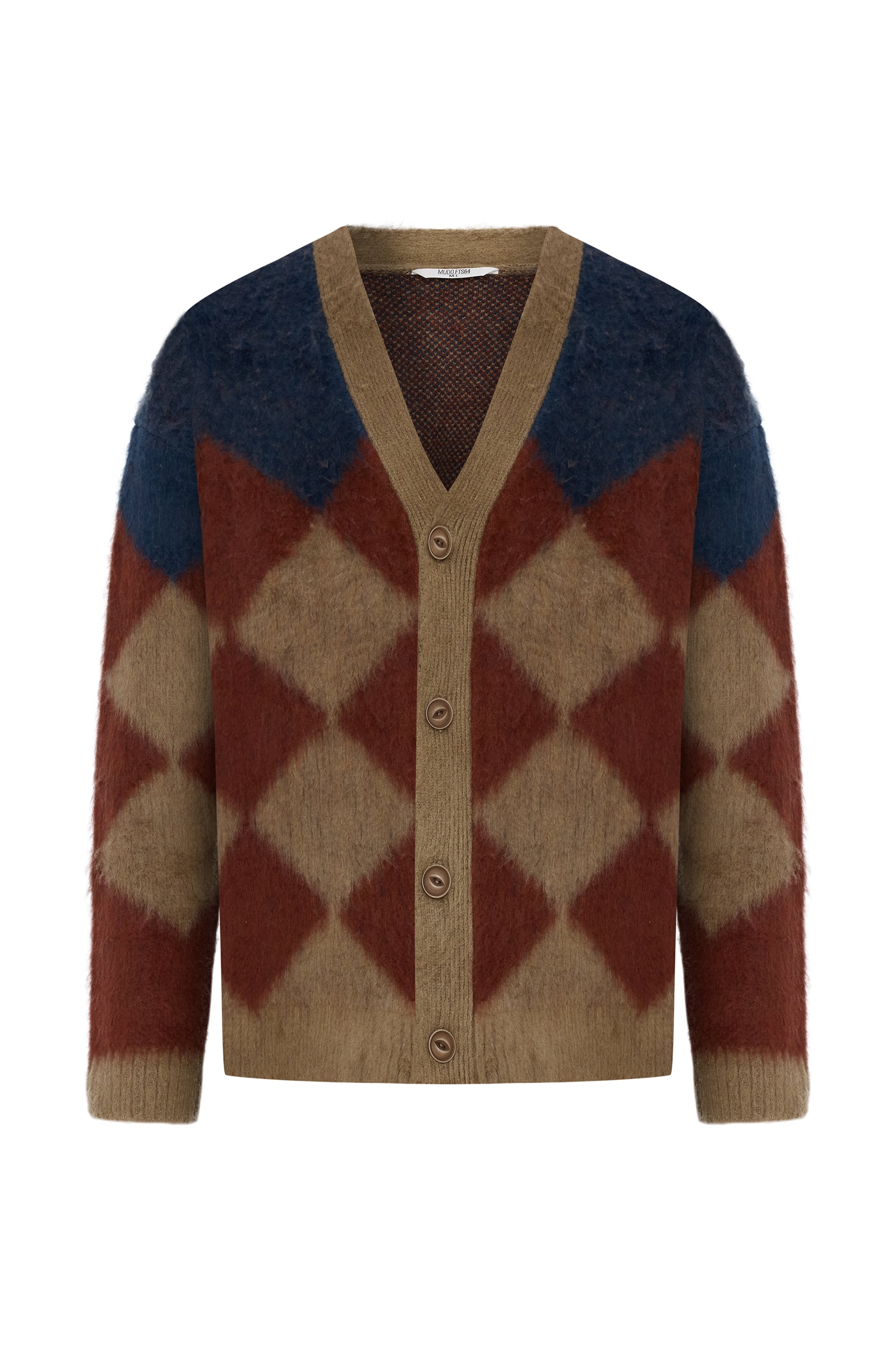 V YAKA OVERSIZE RENK BLOKLU HIRKA