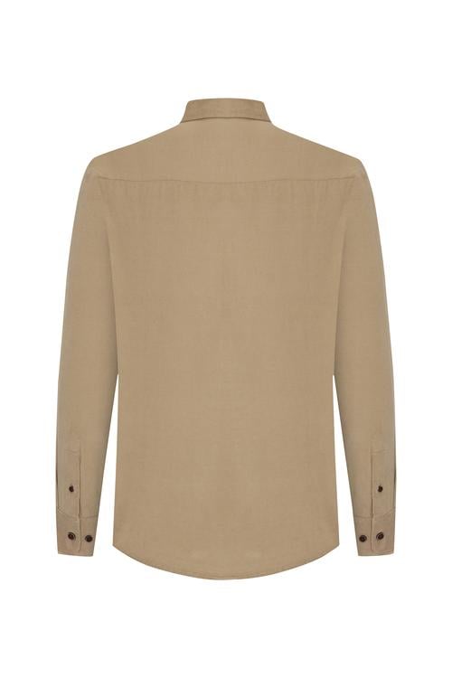  REGULAR FIT KADİFE UZUN KOLLU GÖMLEK