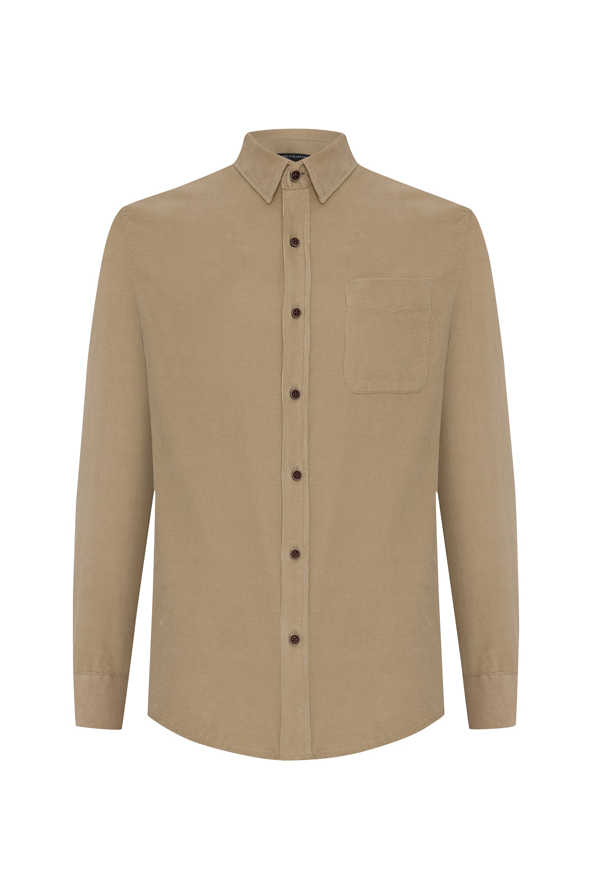 REGULAR FIT KADİFE UZUN KOLLU GÖMLEK