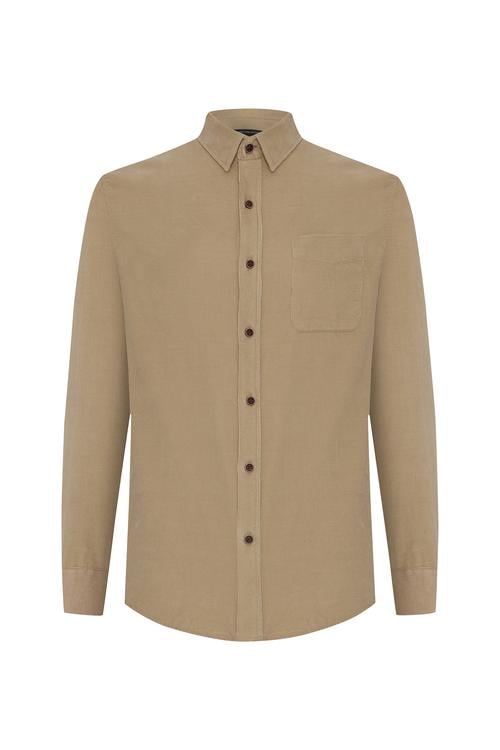  REGULAR FIT KADİFE UZUN KOLLU GÖMLEK