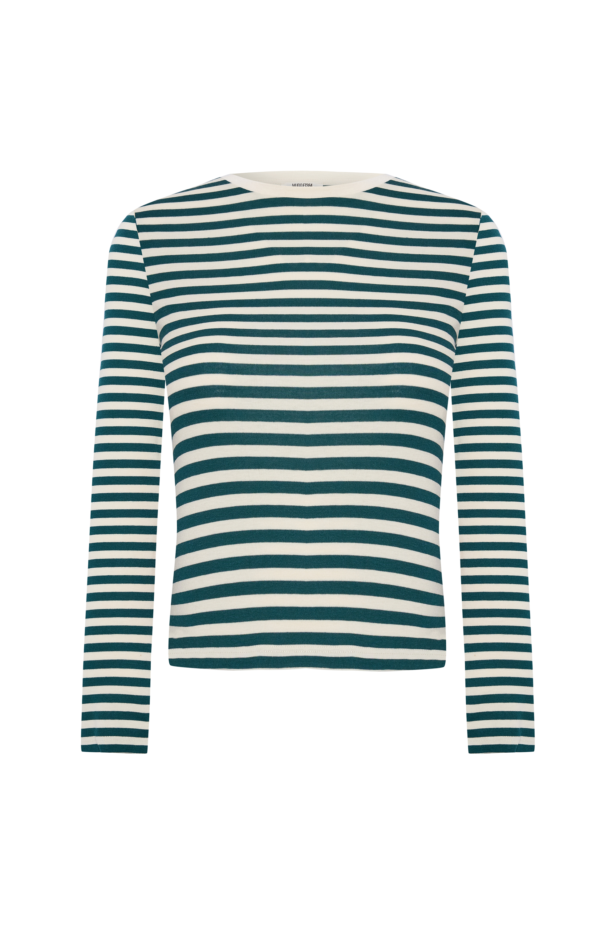 ÇİZGİLİ BİSİKLET YAKA UZUN KOLLU T-SHIRT