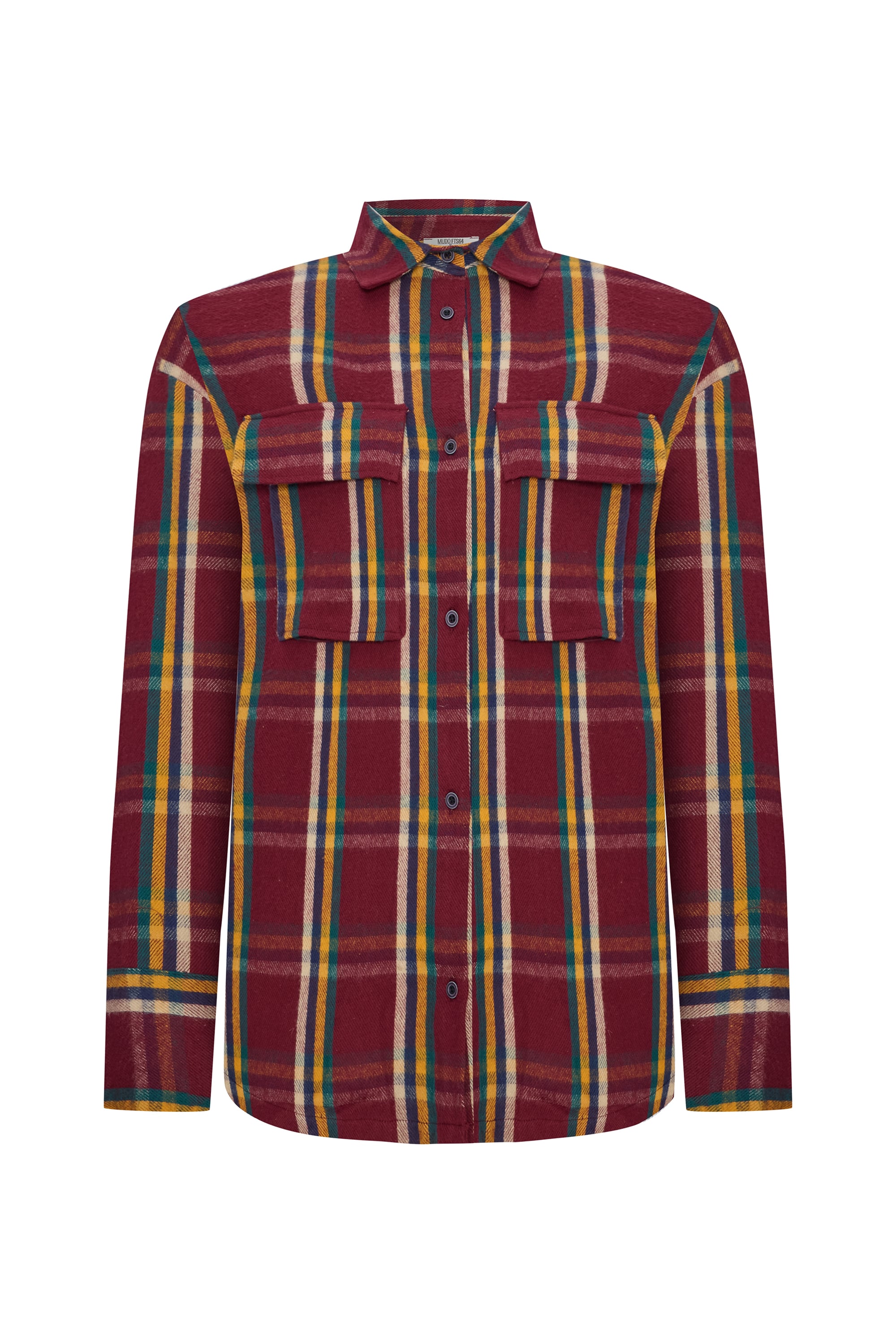 EKOSELİ ÇİFT CEPLİ UZUN KOLLU GÖMLEK