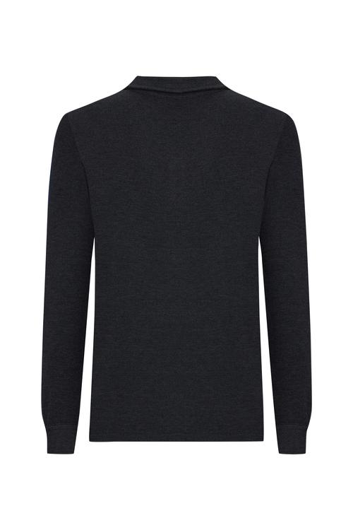  DÜĞMELİ POLO YAKA SWEATSHIRT
