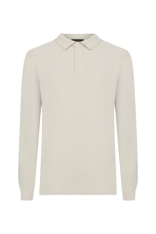 DÜĞMELİ POLO YAKA SWEATSHIRT