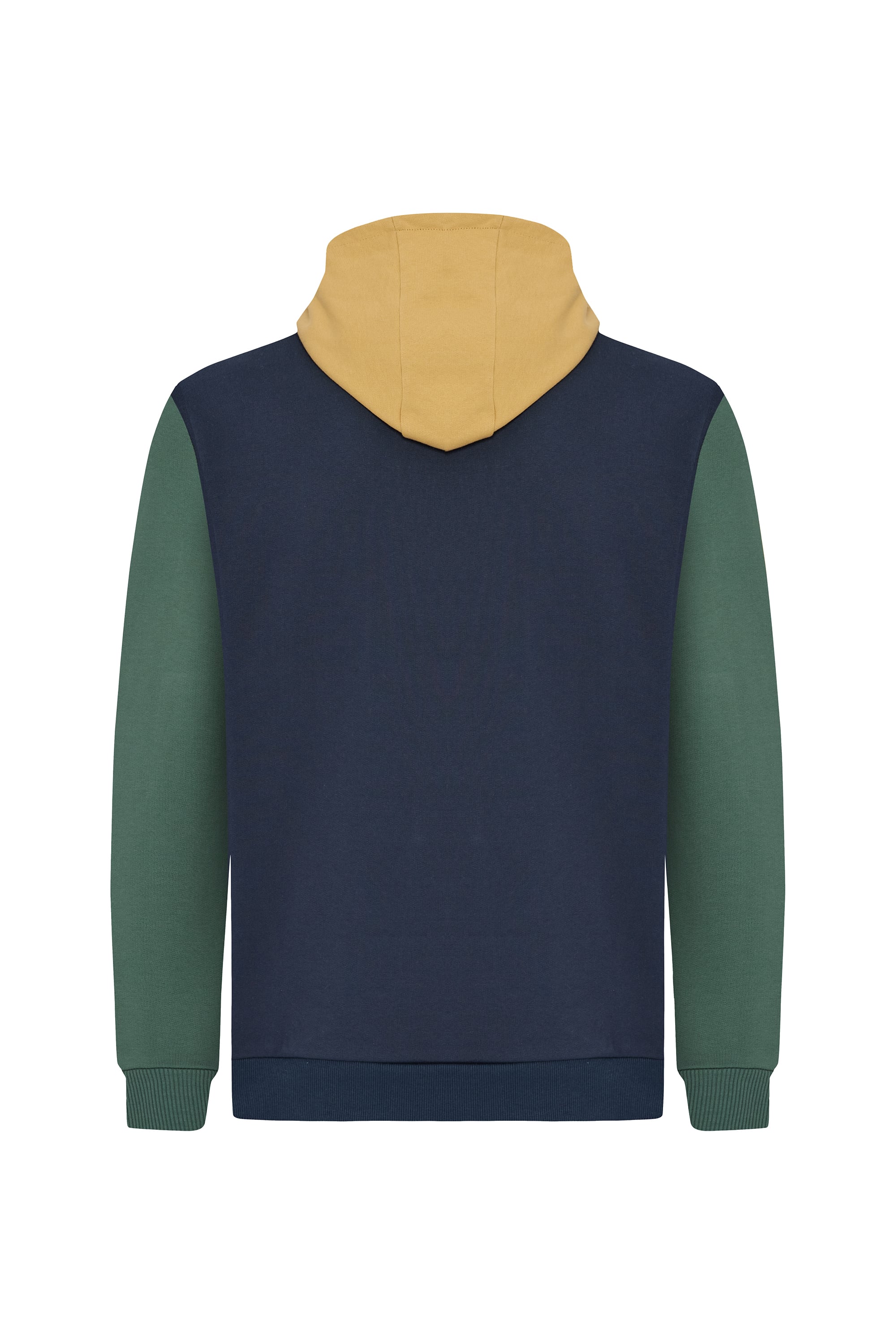 RENK BLOKLU KAPÜŞONLU SWEATSHIRT