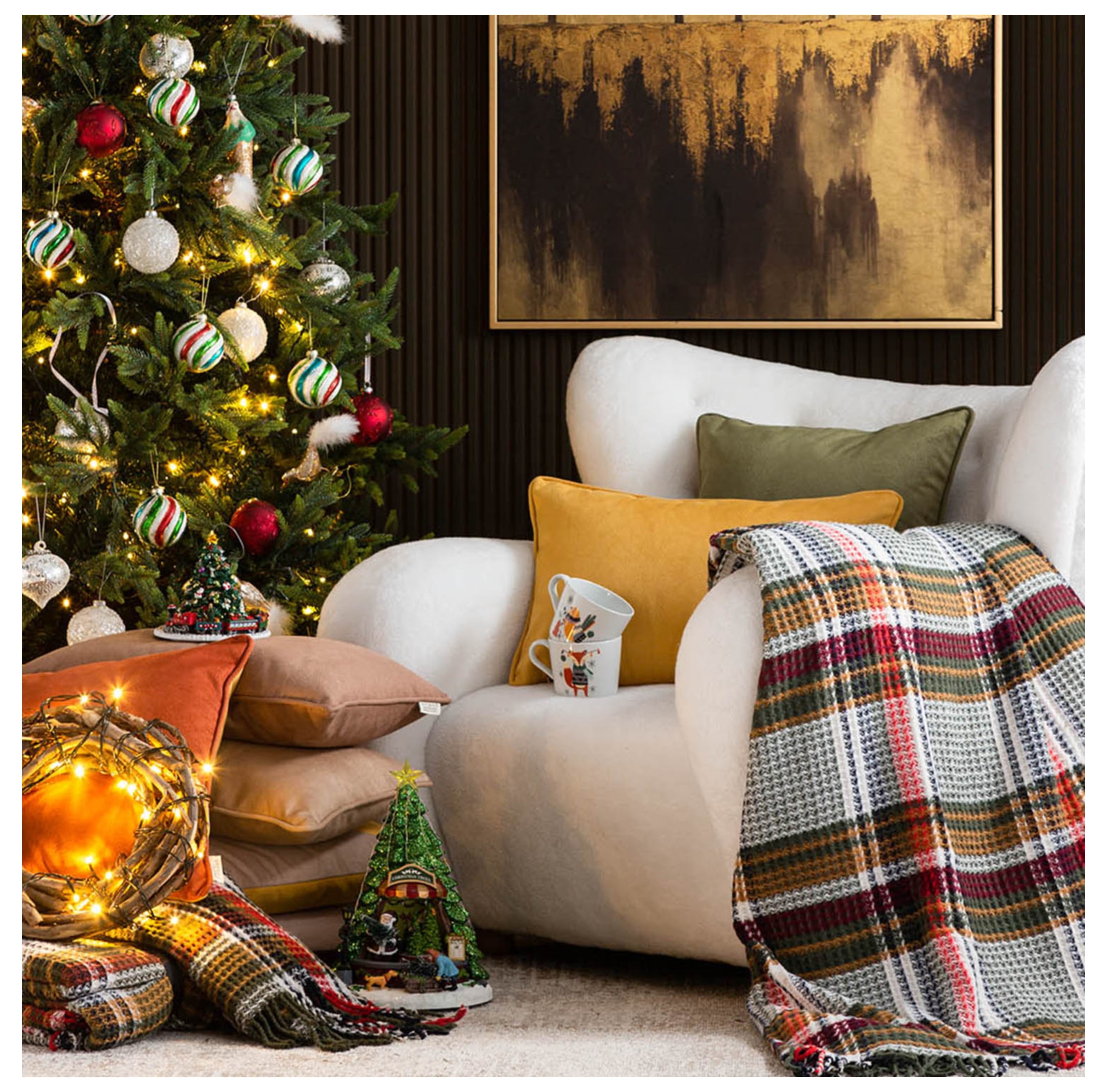 OXFORD KARELİ BATTANİYE YEŞİL 150x200