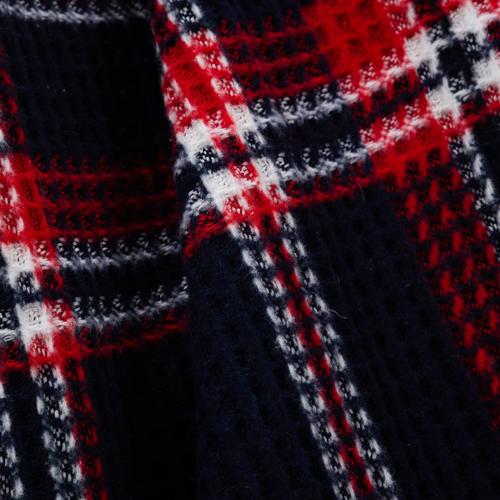  OXFORD KARELİ DİZ ÜSTÜ BATTANİYE LACİVERT 130x170