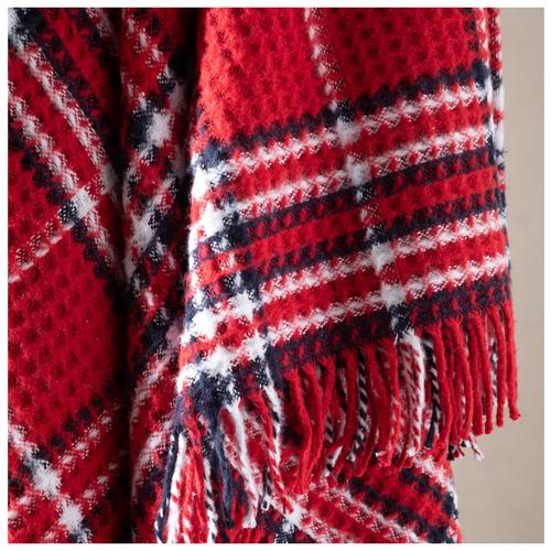  OXFORD KARELİ BATTANİYE KIRMIZI 150x200