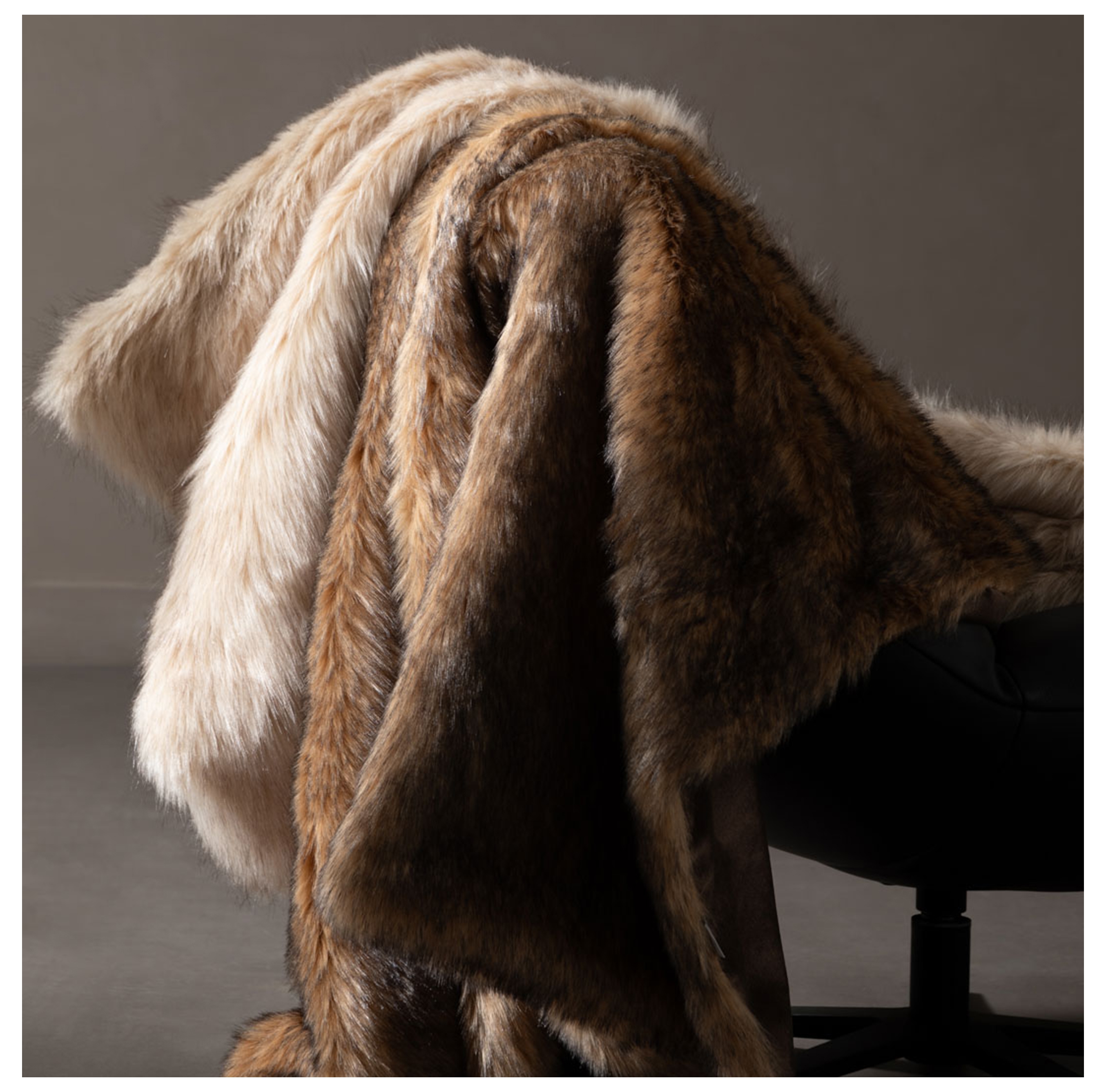 GLAM KOLTUK ŞALI BEJ 130X150