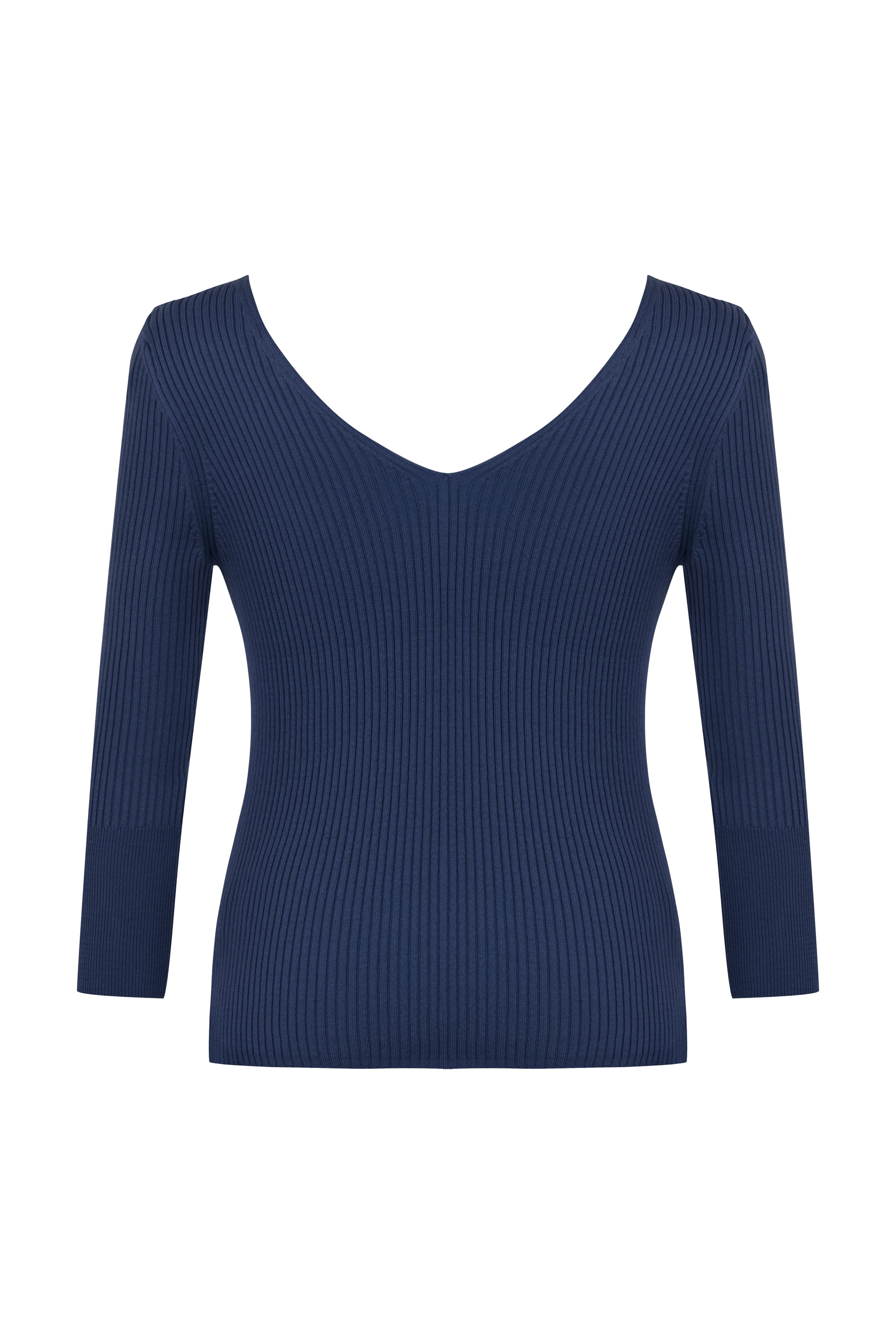 FİTİLLİ V YAKA TRİKO KAZAK