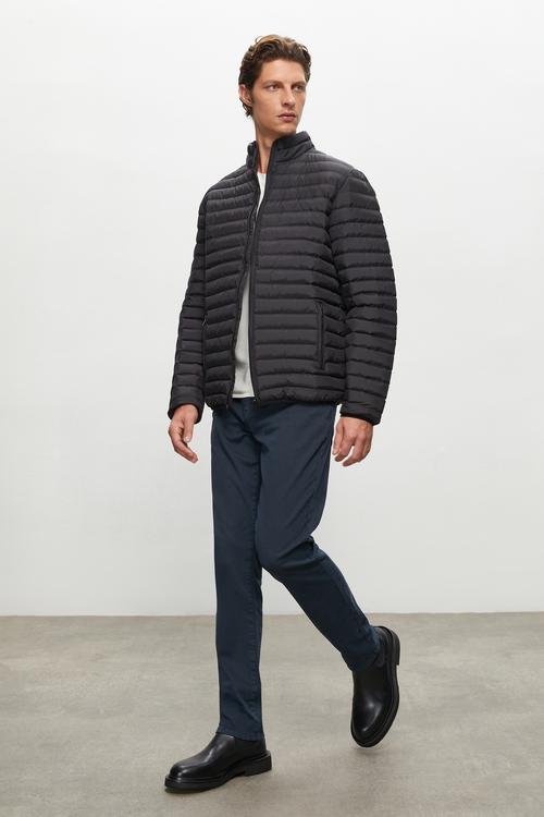  DİK YAKA KAPİTONELİ ŞİŞME MONT