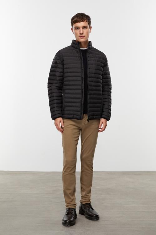  DİK YAKA KAPİTONELİ ŞİŞME MONT