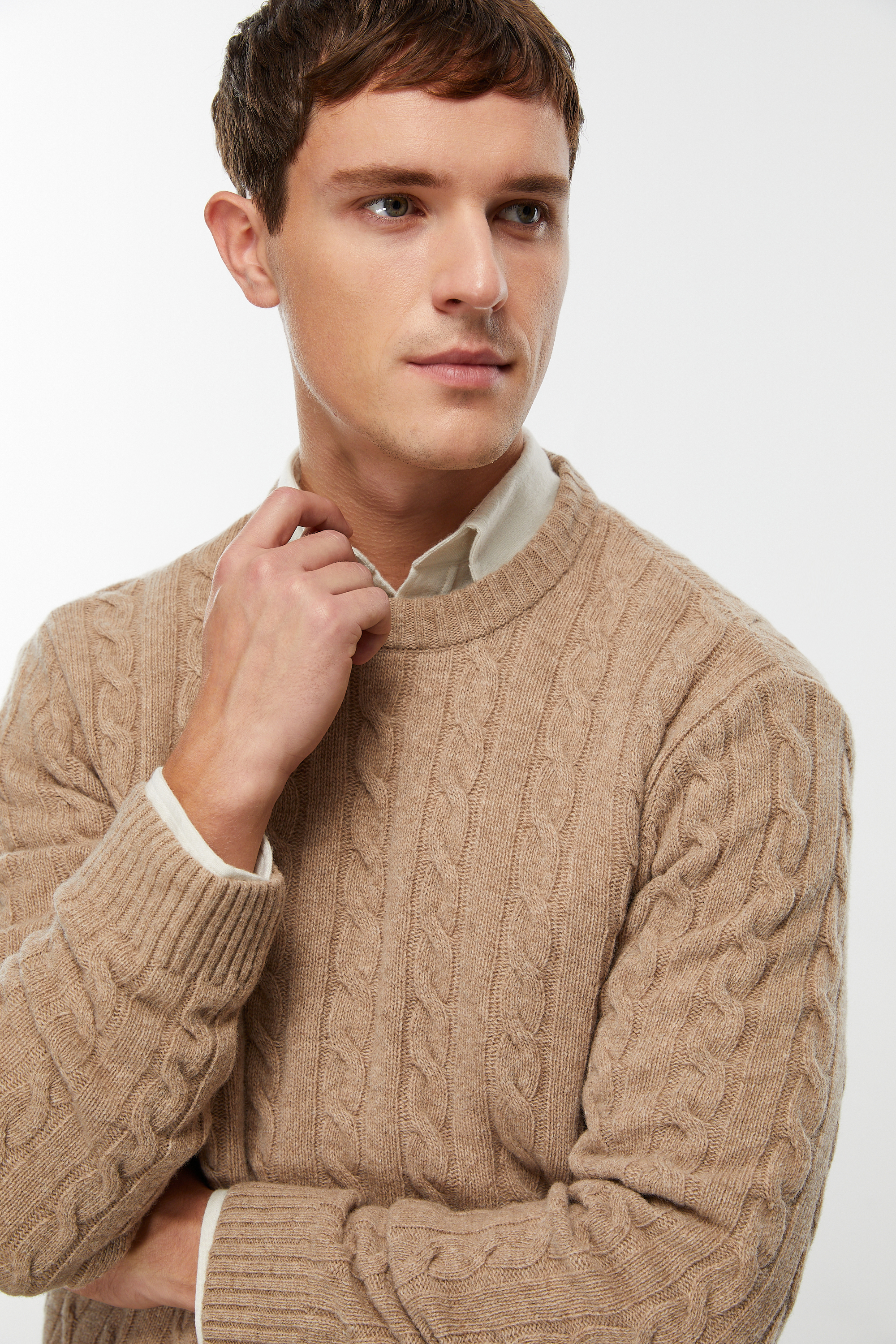 YÜN KARIŞIMLI SAÇ ÖRGÜ TRİKO KAZAK