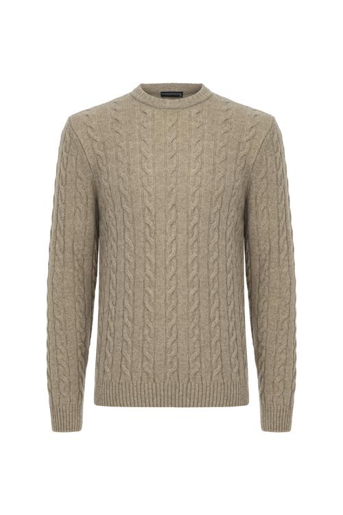  YÜN KARIŞIMLI SAÇ ÖRGÜ TRİKO KAZAK