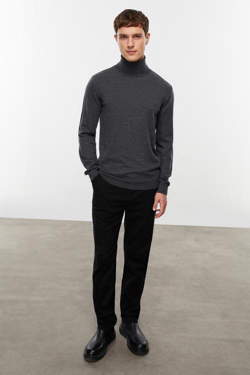  BALIKÇI YAKA MERİNO YÜN KAZAK