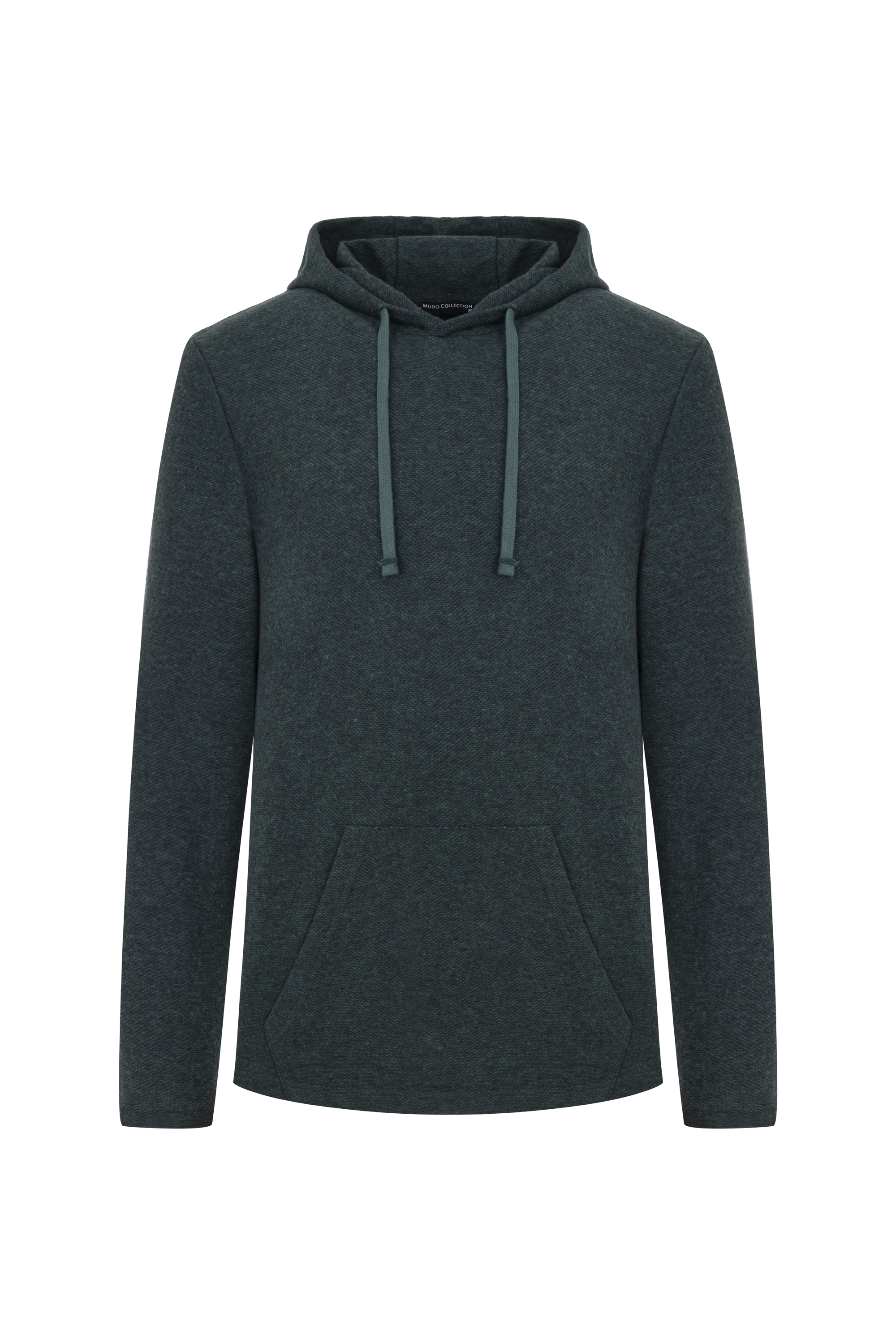 DOKULU KAPÜŞONLU SWEATSHIRT