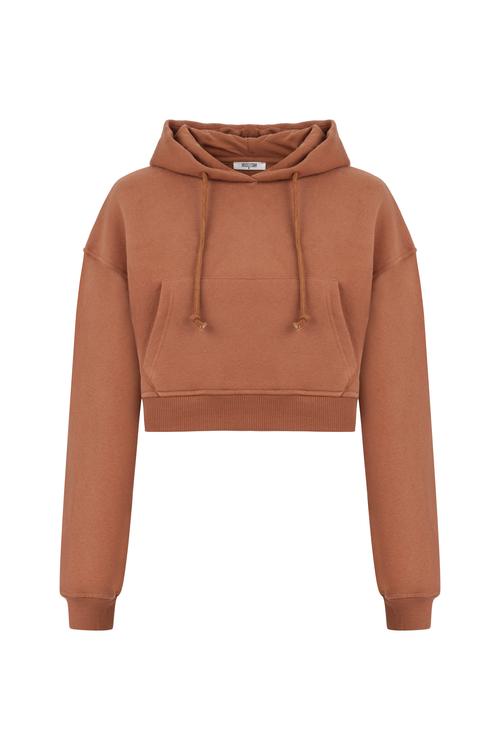  KAPÜŞONLU CROP SWEATSHIRT