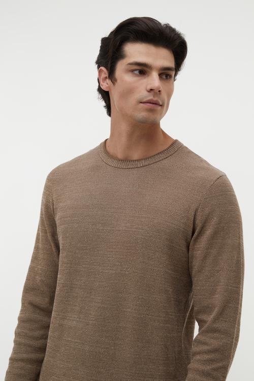  BİSİKLET YAKA MULİNELİ UZUN KOLLU KAZAK