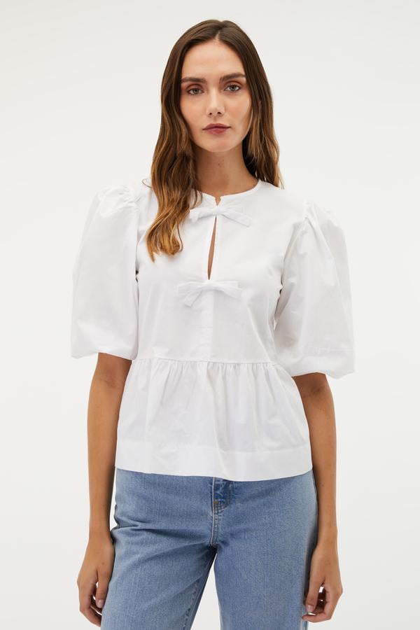 FIRFIRLI BAĞLAMALI BLUZ