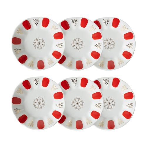  ACEM ÇAY TABAĞI - KIRMIZI 6 LI