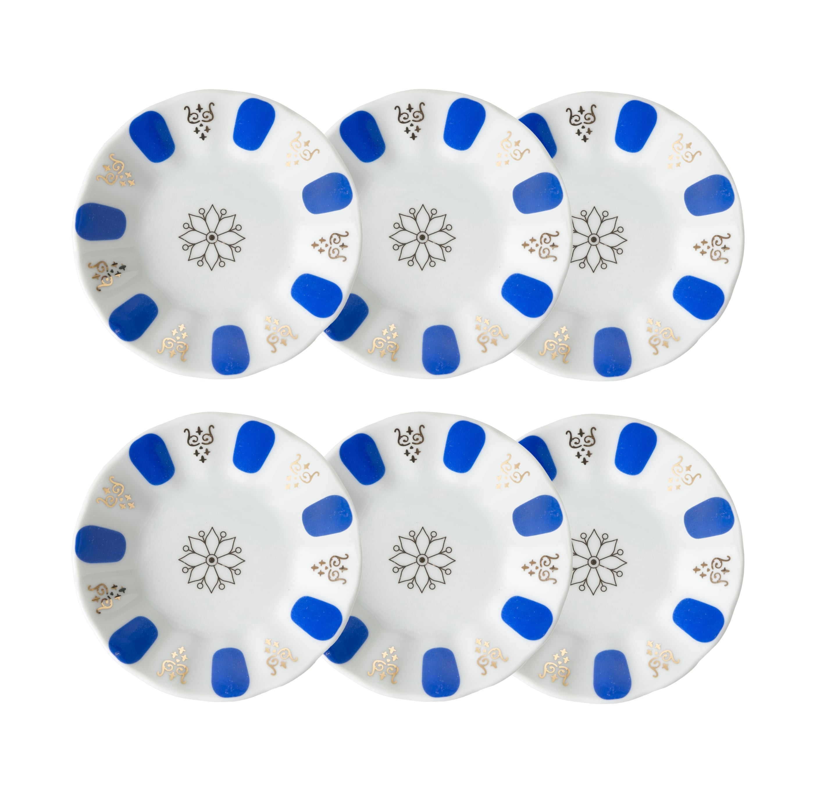 ACEM ÇAY TABAĞI - MAVİ 6 LI