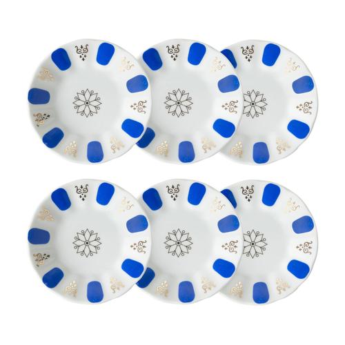 ACEM ÇAY TABAĞI - MAVİ 6 LI